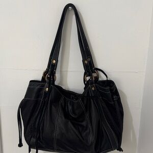 Lucky Brand Black Leather Shoulder Bag